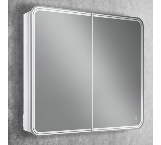 Зеркало-шкаф Art&Max VERONA с подсветкой, левый AM-Ver-900-800-2D-DS-F