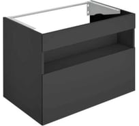 Тумба под умывальник KEUCO STAGELINE 800x625x490 мм, подсветка, розетка + USB/USB-C, 1 выдвижной ящик, сифон 1 1/4x32, вулканит 32862970100 00000125057