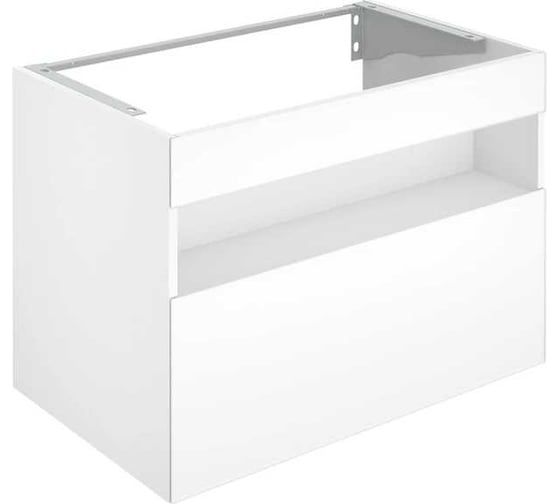 Тумба под умывальник KEUCO STAGELINE 800x625x490 мм, подсветка, розетка+USB/USB-C, 1 выдвижной ящик, пластиковый сифон 1 1/4x32, белый 32862300100 00000125056 1