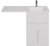 Напольная тумба Dreja Vega 60 см, 1 ящик, 2 дверцы, белый глянец 99.0450