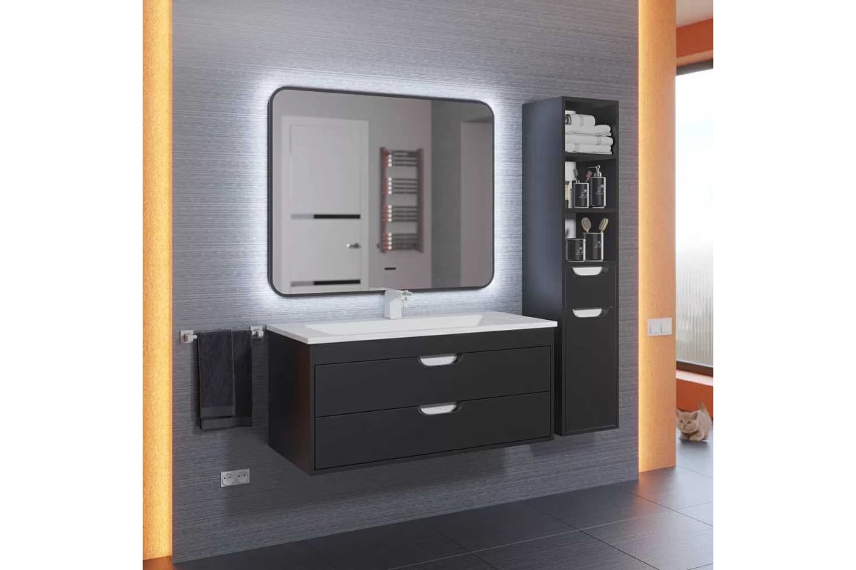 Зеркало для ванной с подсветкой Uperwood Modul_60х80 см, бесконтактный ...