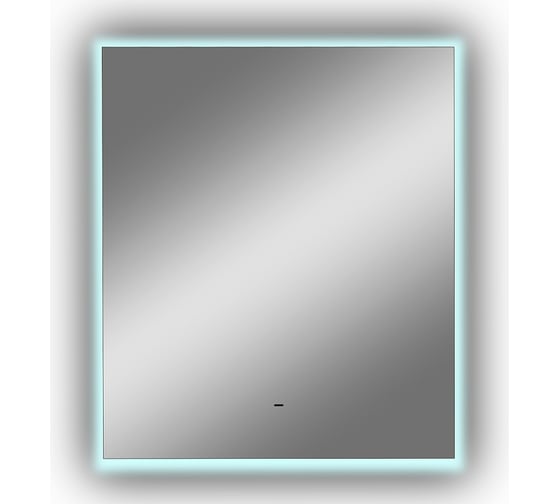 Зеркало CONTINENT Trezhe Led 600x700 МДФ рамка 500x600, Б/К, подсветка холодная ЧС ЗЛП542