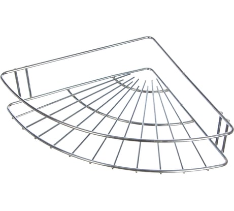 Полка для ванной РемоКолор угловая 1 ярус гальваника цинк, цвет хром 67-0-650