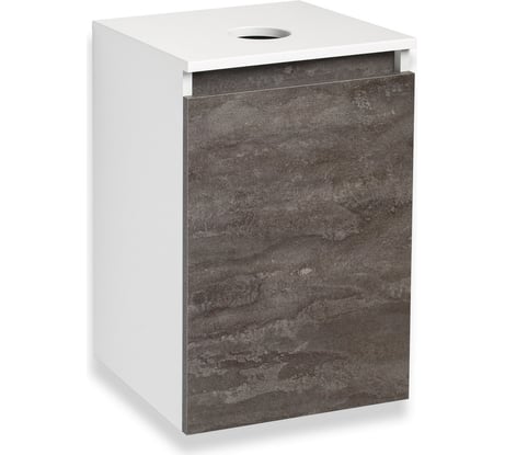 Тумба под накладной умывальник Runo Бари 40 железный камень 00-00001376