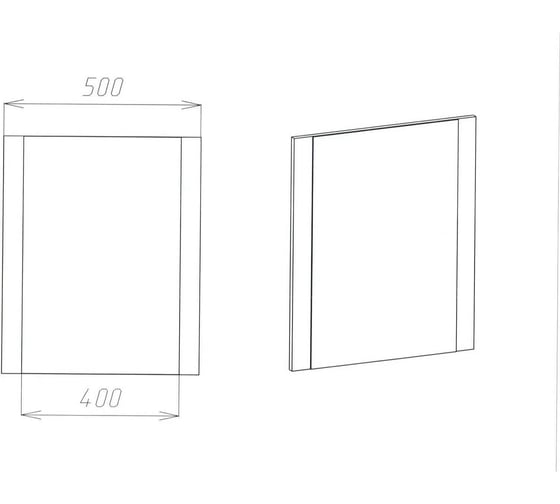 Зеркало Viant Рио 50/60, 20x500x600 VRIO50/60-Z