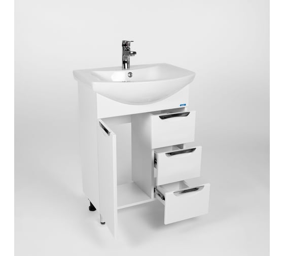 Тумба Viant Барселона балтика 60, 1 створка, 3 ящика, 315x554x820 VBAR60BA-T1ST3Y