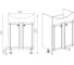 Тумба Viant "париж" erica 55 2 ств 300x485x820 VPAR55ER-T2ST 5