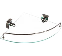 Стеклянная угловая полка FIXSEN KVADRO 61303A