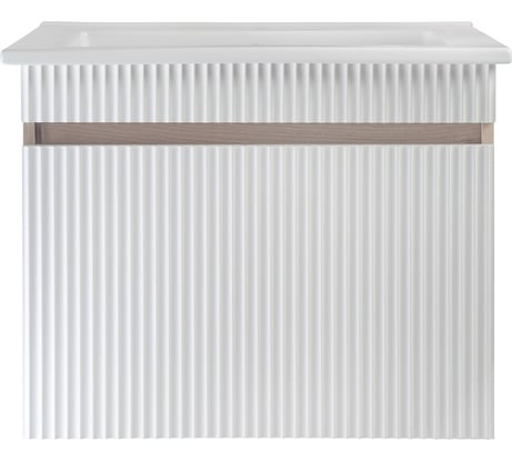 Тумба Runo Руно Модена 65 крафтовый дубпод умывальник Оскар 65 00-00001425