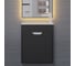 Подвесная тумба под раковину для ванной Uperwood Modul_50 см, матовая, черная 2930205360 6