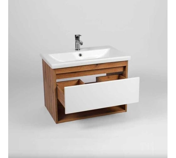 Тумба Viant Бостон como 70 1 ящик подвесная 425x655x500 VBOS70CO-T1YP