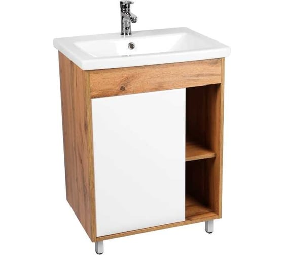 Тумба Viant Бостон como 70 1 створка подвесная 425x655x620 VBOS70CO-T1STP 1