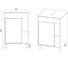 Тумба Viant Бостон 1 створка со столешницей l56 графит 500x560x820 VBOS56NG-T1ST 5