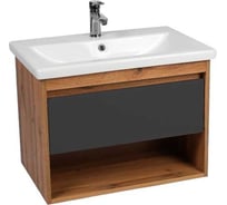 Тумба Viant Бостон como 80 1 ящик подвесная графит 425x760x500 VBOS80COG-T1YP