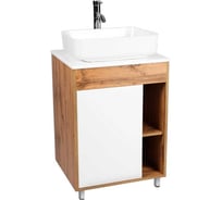 Тумба Viant Бостон 1 створка со столешницей l65 500x655x820 VBOS65N-T1ST