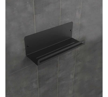 Полка для ванной Граф Держалкин классика horizon 2 черная H2-klass-ч