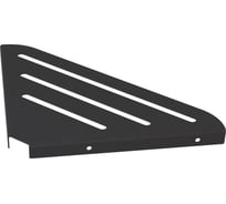 Угловая полка Граф Держалкин 380x230x20 мм, черная GDP-006-ч