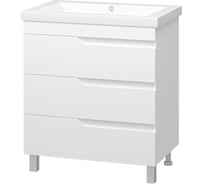 Напольная тумба Misty Софт - 75 с 3 ящиками, эмаль П-Соф-01075-0113Я