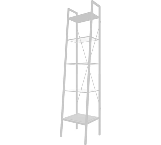 Стеллаж для ванной и гостиной МАРТ Лазурит, 40x35x170 см белый 1569197