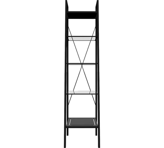 Стеллаж для ванной и гостиной МАРТ Лазурит, 40x35x170 см черный 1569198