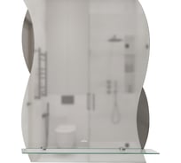 Зеркало MIXLINE "Аква" 510x640 (шв), с полкой (к) 552586