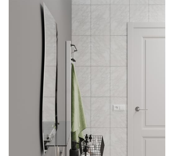 Зеркало MIXLINE "Элегия" 520x690 (шв), с полкой (к) 552556