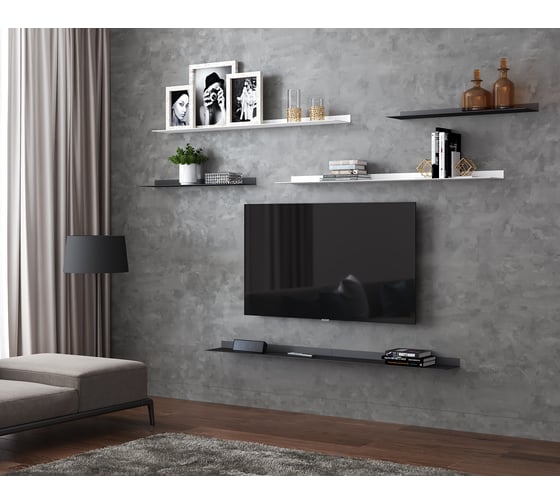Навесная полка МАРТ Element 900 black 1255898