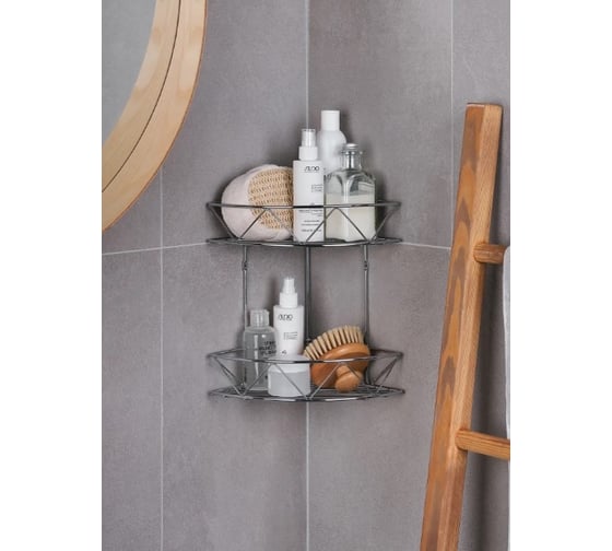 Полка Verran угловая 20x20x31 см., цвет хром  212-27