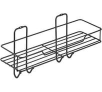 Прямая полка ЧМЗ лофт 35x11x15,8 см., цвет черный 513-001-01