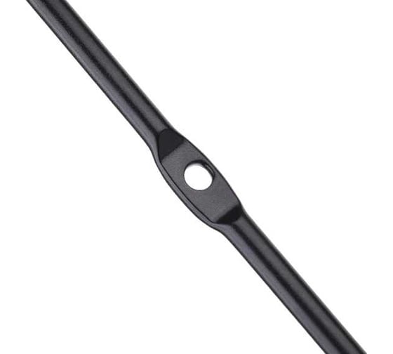 Прямая полка ЧМЗ лофт 35x11x63,8 см., цвет черный 513-003-01