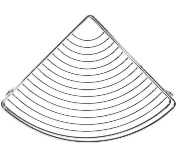 Угловая полка ЧМЗ 22,2x22,2x7,5 см., цвет хром 501-004-03