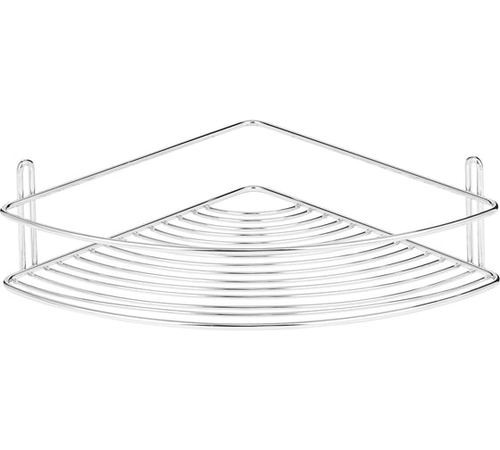 Угловая полка ЧМЗ 22,2x22,2x7,5 см., цвет хром 501-004-03