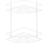 Угловая полка ЧМЗ 22x22x32 см., цвет белый 501-005-26