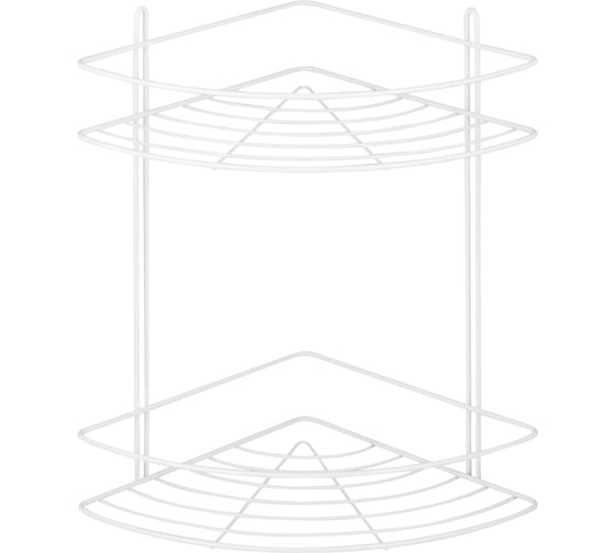 Угловая полка ЧМЗ 22x22x32 см., цвет белый 501-005-26 1