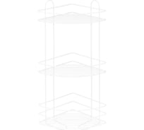 Угловая полка ЧМЗ 23,4x23,4x58,5 см., цвет белый 501-006-08