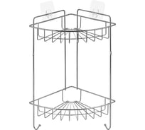 Угловая полка ЧМЗ гурт 23,4x23,4x43,5 см., цвет хром 514-005-01