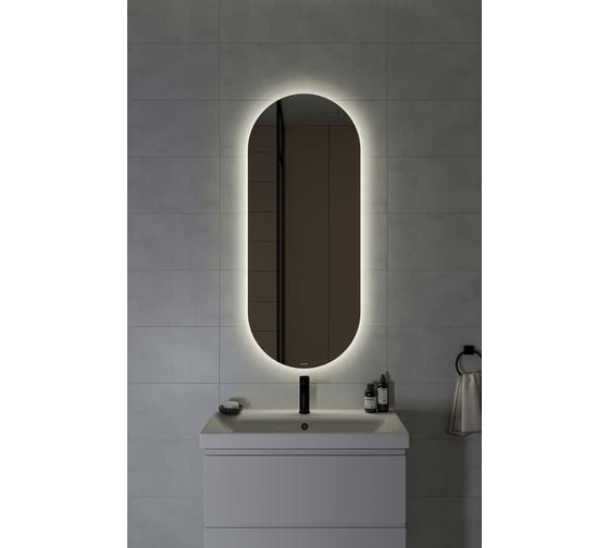 Зеркало Cersanit ECLIPSE smart 50x122 см, с подсветкой, овальное 64199