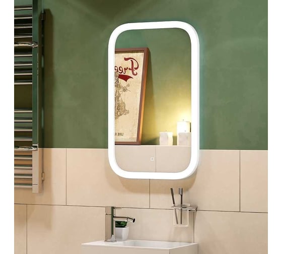 Зеркало Континент НН Mini LED 400x700 мм, c подсветкой ЗЛП852