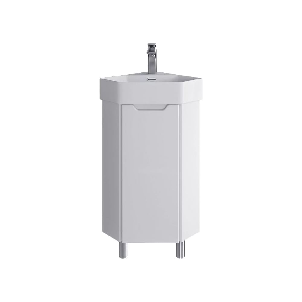 Напольная угловая тумба для ванной комнаты Sanstar лайн без раковины ...