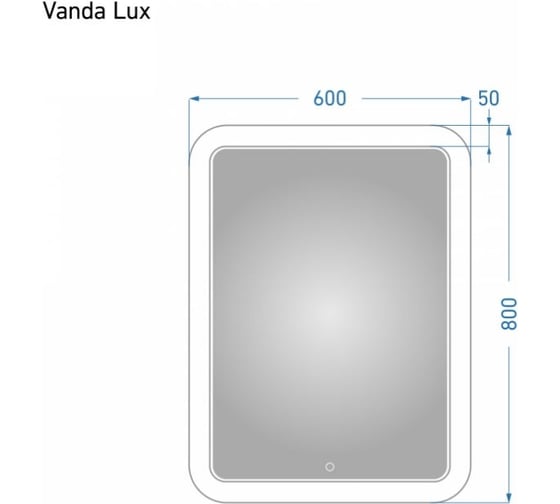 Зеркало ALAVANN VANDA LUX 60 р-р: 600x800 57026