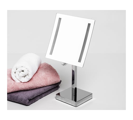 Зеркало с LED-подсветкой, 3-х кратным увеличением WasserKRAFT K-1007