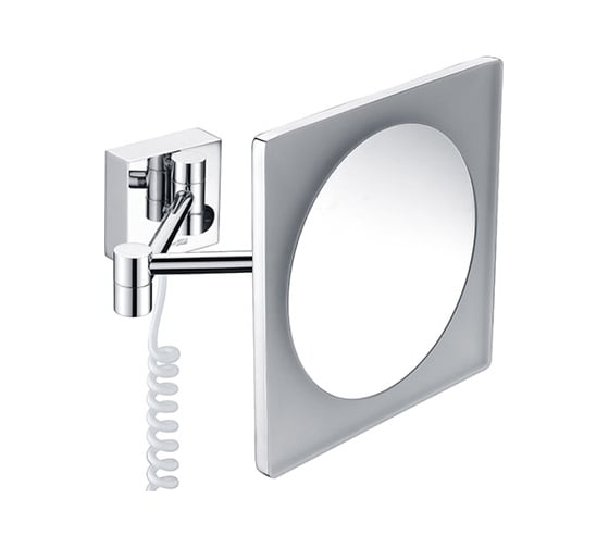 Зеркало с LED-подсветкой, 3-х кратным увеличением WasserKRAFT K-1008