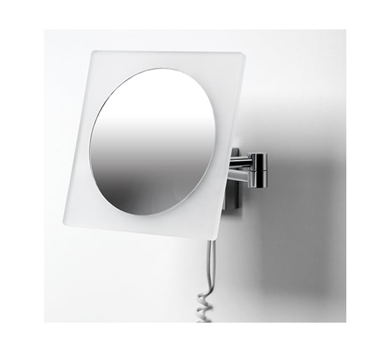 Зеркало с LED-подсветкой, 3-х кратным увеличением WasserKRAFT K-1008
