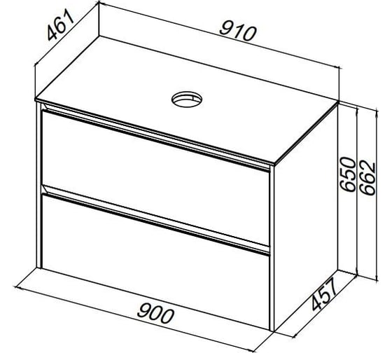 Тумба ALLEN BRAU ACTIVITY 90, белый матовый/олива браш (307985) 1.34013.WM 00307985