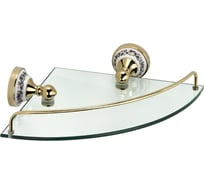 Стеклянная угловая полка FIXSEN GOLD BOGEMA 78503AG