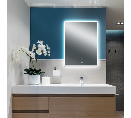 Зеркало с led подсветкой Doratiz Магнолия 600x800, сенсорный выключатель 2611.008