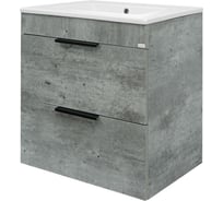 Тумба Doratiz Родос 60 подвесная, метрополитан грей, под умывальник quadro 60 9908.180