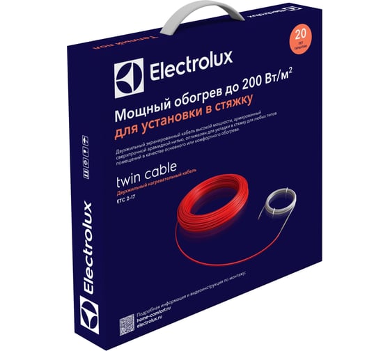 Отзывы о кабеле Electrolux ETC 2-17-800 комплекте теплого пола НС .
