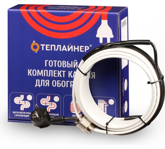 Греющий кабель ТЕПЛАЙНЕР КСП-10, 150 Вт, 15 м 1
