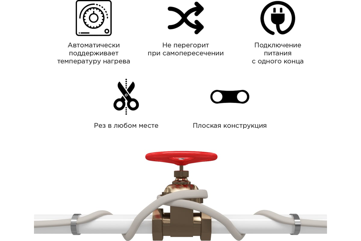 Саморегулируемый греющий кабель PROCONNECT SRL24-2 неэкранированный, 24  Вт/1 м, бухта 300 м 51-0626 - выгодная цена, отзывы, характеристики, фото -  купить в Москве и РФ